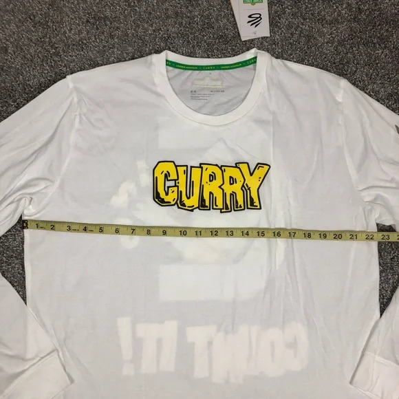Under Armour Steph Curry X Sesame Street Count Men Long Sleeve Shirt Sz XL